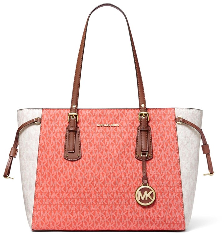 michael kors voyager medium logo tote