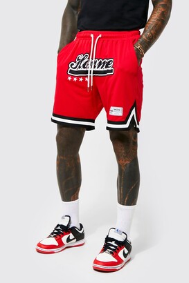 Supreme x Mitchell & Ness graphic-print Basketball Shorts - Farfetch