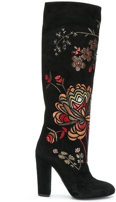 Giambattista Valli Floral Embroidered Boots