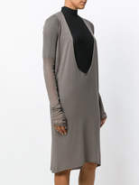 Thumbnail for your product : Rick Owens Lilies deep plunge and open back dress