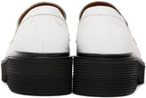 Thumbnail for your product : Marni White Leather Moccasin Loafers
