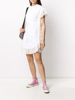 Thumbnail for your product : See by Chloe Short Sleeve Ruffled Trim Jersey Dress
