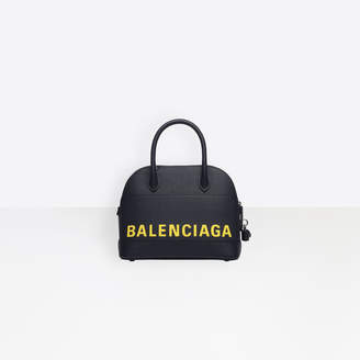 Balenciaga Small printed hand drawn logo calfskin bag
