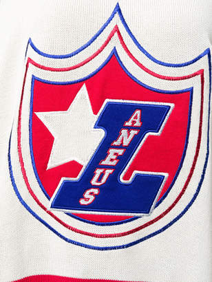 Laneus embroidered logo jumper