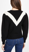 Thumbnail for your product : Victor Glemaud Intarsia V Neck Crew Sweater