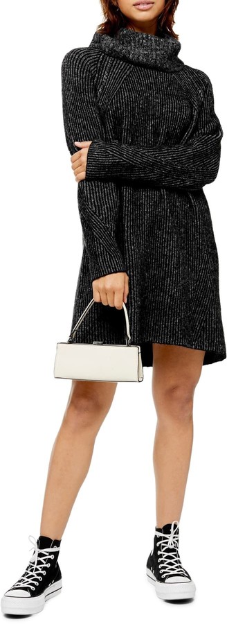 topshop turtleneck sweater dress
