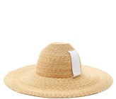 Thumbnail for your product : Lola Hats Sugarcone Wide-brim Straw Hat - Beige White