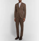 Thumbnail for your product : Boglioli Brown Slim-Fit Unstructured Stretch-Cotton Twill Suit Jacket