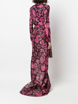 Thumbnail for your product : Redemption Leopard Graffiti-Print Gown