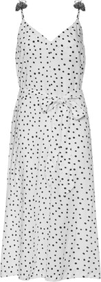 Figleaves Strappy Culotte Polka Dot Jumpsuit - Black/White