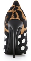 Thumbnail for your product : Giuseppe Zanotti Coline Satin Leopard Pumps