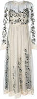 Thumbnail for your product : RED Valentino floral patches sheer dress