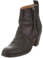 Thumbnail for your product : Acne Studios Leather Round-Toe Ankle Boots
