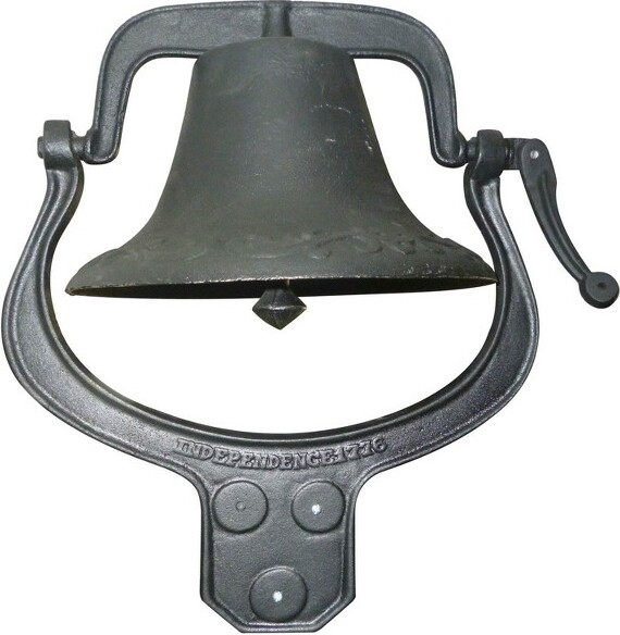 Yard Tuff YTF-22LB Large Decorative Collectible Cast Iron Metal Farm Dinner Bell