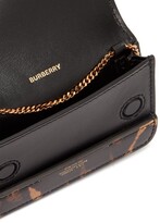 Thumbnail for your product : Burberry Jody Leopard-print Chain-strap Leather Wallet - Leopard