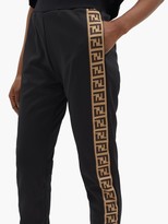 Thumbnail for your product : Fendi Ff-monogram Jersey Track Pants - Black