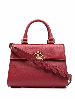 Tory Burch Red Top Zip Handbags | Shop the world's largest 