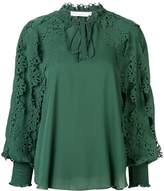 Thumbnail for your product : See by Chloe laser-cut floral blouse