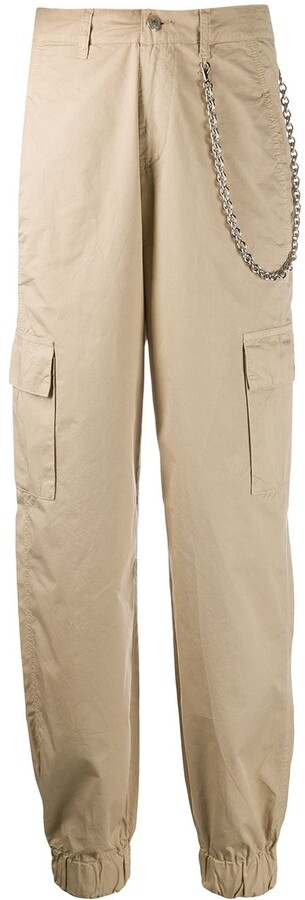cream cargo trousers