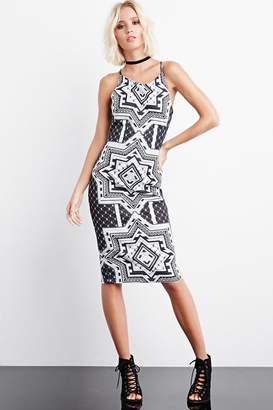Forever 21 Rise of Dawn Good Vibes Midi Dress