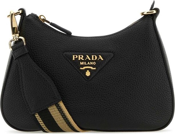 Prada Re-Nylon logo-plaque shoulder bag - ShopStyle