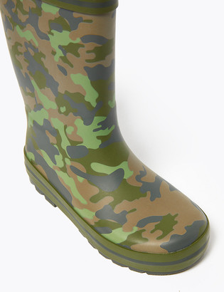 Marks and Spencer Kids' Camouflage Wellies (5 Small - 12 Small)