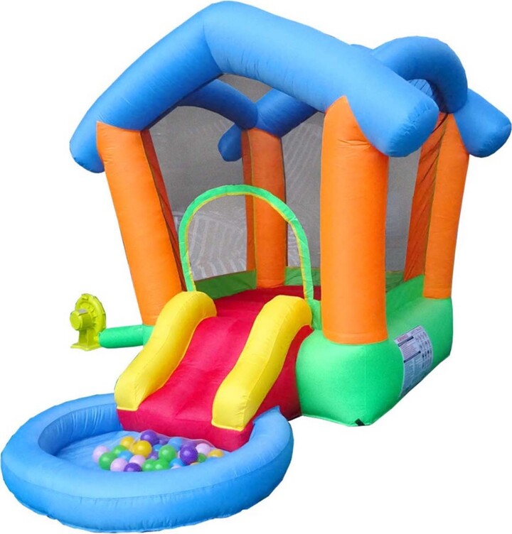 Pogo Bounce House Backyard Kids Inflatable Bounce House with Slide for