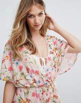 Thumbnail for your product : Oh My Love Tall Batwing Floral Playsuit