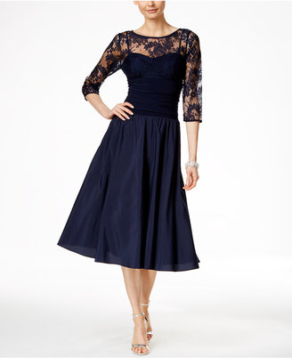 Jessica Howard Three-Quarter-Sleeve A-Line Dress