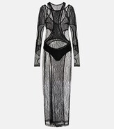 Thumbnail for your product : Dion Lee Layered lace midi dress
