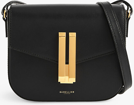 DeMellier Womens Black The Small Vancouver Leather Cross-Body Bag