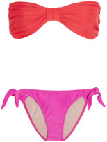 Thumbnail for your product : Tara Matthews Liamone two-tone bandeau bikini