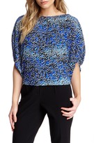 Thumbnail for your product : Alberto Makali Shirred Graphic Blouse