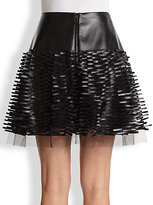 Thumbnail for your product : Sachin + Babi Suri Faux Leather Paillette Tulle Skirt