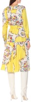 Thumbnail for your product : Tory Burch Floral silk satin midi dress