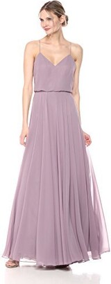 Jenny Yoo Women's Inesse V Neck Gown