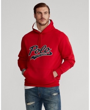 red polo hoodie men