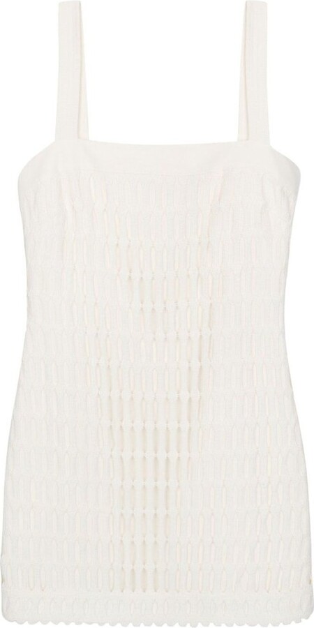 Jonathan Simkhai Artemis Open Knitted Mini Dress