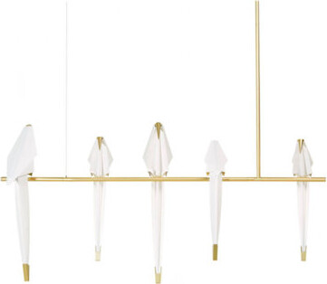 ALAN MIZRAHI LIGHTING Light Perch Bird Candle Style Chandelier