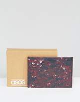 Thumbnail for your product : ASOS Leather Card Holder With Dragon Print