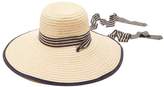 Thumbnail for your product : Filù Hats Filu Hats - Arenal Wide Brimmed Straw Hat - Womens - Dark Blue