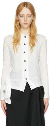 Y's White Polyester Cardigan
