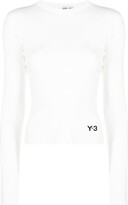 Thumbnail for your product : Y-3 logo-print organic cotton T-shirt