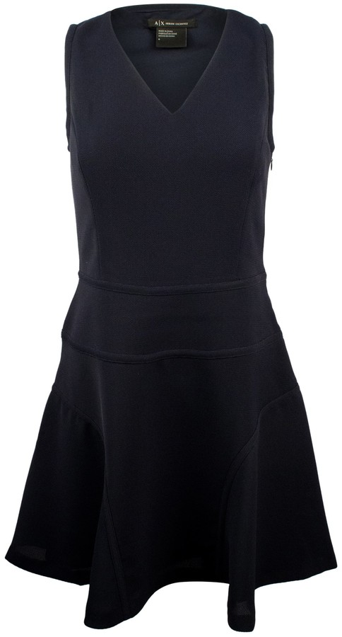 armani exchange fit and flare dress