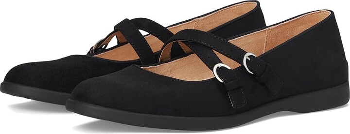 LifeStride Marnie Mary Jane Shoes Women's Flat Shoes Black : 10 W (C) Synthetic