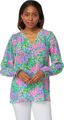 Lilly Pulitzer Elsa Top (Multi A Cherry On Top) Women's Blouse