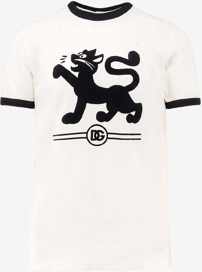 Dolce & Gabbana Flocked Print T-shirt