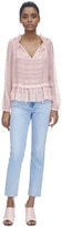 Thumbnail for your product : Rebecca Taylor Long Sleeve Lurex Clip Top