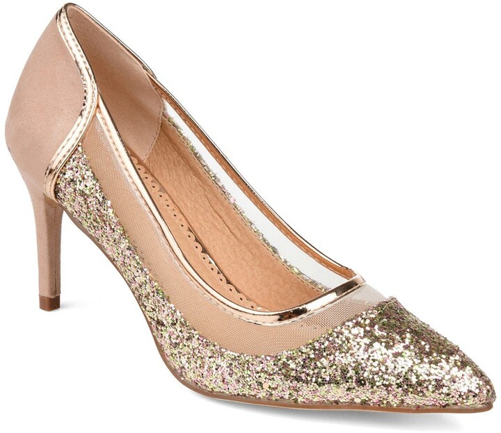 rose gold glitter shoes womens