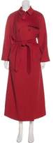 Thumbnail for your product : Burberry Long Wool Blend Coat Red Long Wool Blend Coat